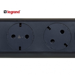 LG 694532 PRODUZNI BLOK 5X2P+E 1.5M (CRNA/T.SIVA)
