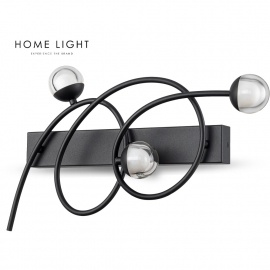 LUNA 323 ZIDNA LAMPA 11W 3000K CRNA - Img 4