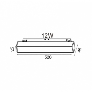 MAGNETIC SVETILJKA LED01-12W 3000K 120° 48V DC NEW - Img 3