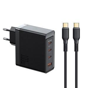 MCDODO CH-5141 SET 100W ZIDNI Punjač USB-C x3 + USB-A + KABL 100W TIP-C, 2m - Img 1