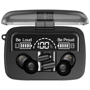 MeanIT Bežične stereo slušalice, Bluetooth v5.3, Crne - TWS B400 Black - Img 2