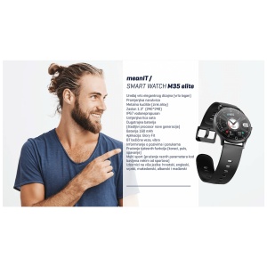 MeanIT Pametan sat, 1.3" ekran, multi sport, Bluetooth - M35 Elite - Img 2
