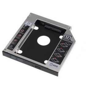 MF-95-02 Gembird Fioka za montazu 2.5 SSD/SATA HDD(do12.7mm) u 5.25 leziste u Laptop umesto optike