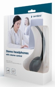 MHP-123 Gembird Stereo slusalice sa volume kontrolom black - Img 1