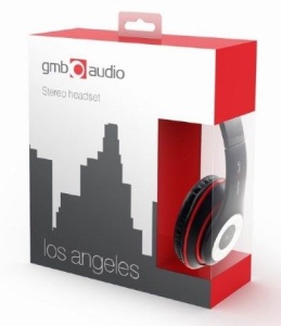 MHS-LAX-B Gembird Stereo slusalice sa mikrofonom Los Angeles black (1x3,5mm) - Img 2