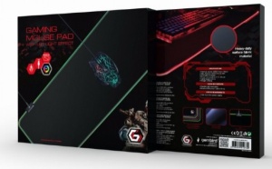 MP-GAMELED-L Gembird Gejmerska podloga za misa od gume, 300x800mm, 4mm RGB LED svetlo, LARGE - Img 1