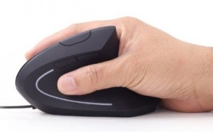 MUS-ERGO-01 Gembird Ergonomski 6-tastera opticki mis, crna 95mm - Img 2