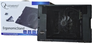 N2000IV** Gembird hladnjak za laptop, 15-17 180mm Fan-CONTROL, 2xUSB, 365x265mm, Ergo Stand(599) - Img 2