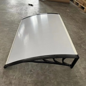 Nadstrešnica 150x100 Crna Providna 5mm Leksan