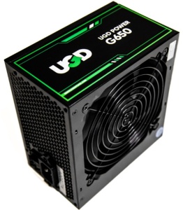 Napajanje G650 650W UGD Power 12cm FAN, 20+4pin, 4+4pin, 4xSATA, 2xIDE, 2x6+2pin 80Plus, Black - Img 3