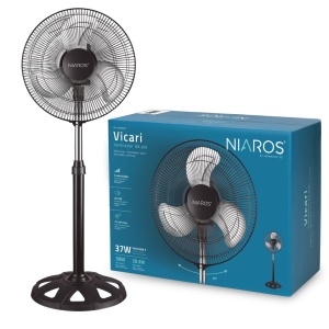 NIAROS PODNI Ventilator, PREČNIK 34CM, 37W, DO 105CM, METALNI - Img 4