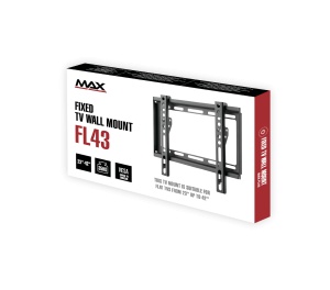 Nosač za TV MAX FL43 23-43/vesa max 200x200/45kg/fiksni - Img 2