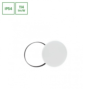 Nymphea black&white krug 18W 6000K IP54 sa senzorom - Img 1
