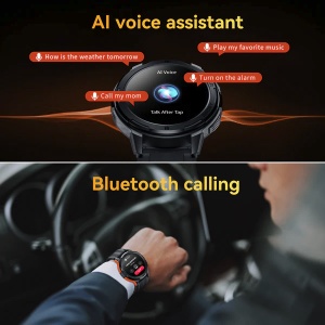 Oukitel BT10 Smart Watch Sport Rugged 410mAh/Heart rate/SpO2/Accelerometer/Crno sivi - Img 2
