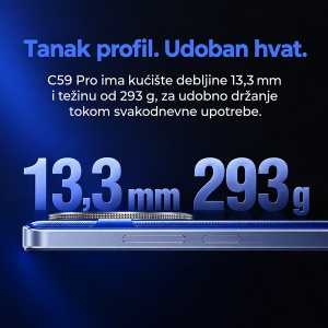 Oukitel C59 Pro purple 4G/Octa-Core/6.88" HD+/90Hz/256GB/8GB/13MP/5MP/10000mAh/Android 15 - Img 3