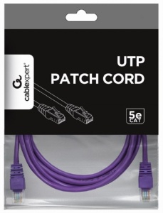 PP12-2M/V Gembird Mrezni kabl, CAT5e UTP Patch cord 2m purple - Img 3