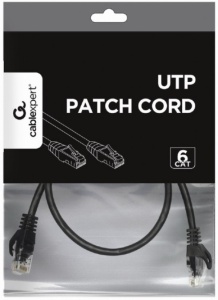 PP6U-0.25M/BK Gembird Mrezni kabl, CAT6 UTP Patch cord 0.25m black - Img 3