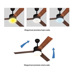 PROSTO plafonski ventilator sa LED svetlom 132cm - Img 2