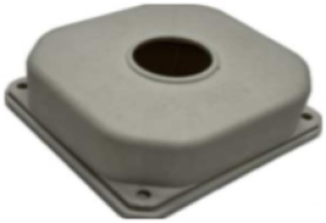 PVC dozna za kamere sa poklopcem (siva mat), 100x100x35