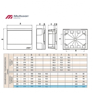 RAZVODNA TABLA 36 N/Z MUTLUSAN - Img 2