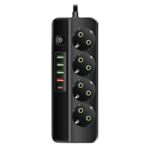 Razvodnik sa 4 mesta 2m 1.5mm2+pr. 4xUSB+tip C - Img 2