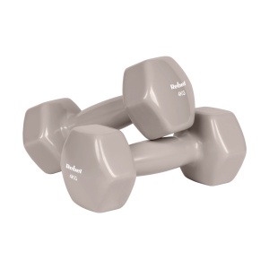 REBEL ACTIVE Bučice tegovi za ruke HEX liveni vinilni par 2x4kg RBA-2340-4 - Img 2