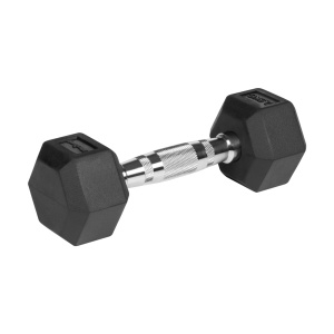 REBEL ACTIVE Gumirani HEX tegovi (bučice), par 2x2.5 kg, model RBA-2325-02.5 - Img 3