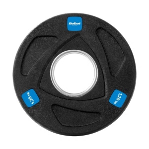 REBEL ACTIVE Gumirani liveni olimpijski tegovi ploče set 4x1.25kg / 51mm RBA-2107 - Img 6