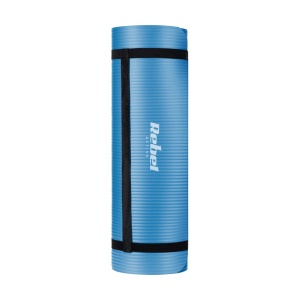 REBEL ACTIVE Joga i fitnes prostirka NBR pena 1.5cm plava RBA-3151-BL - Img 3