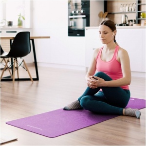 REBEL ACTIVE Joga i fitnes prostirka TPE pena 6mm ljubičasta RBA-3152-PU - Img 4