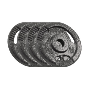 REBEL ACTIVE Liveni gvozdeni tegovi sa tri rukohvata set 4x2.5kg / 31mm RBA-2133