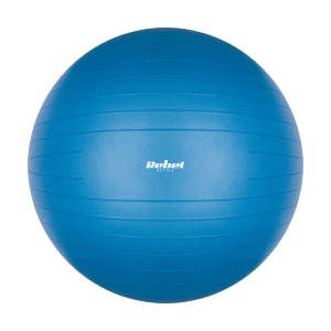 REBEL ACTIVE Rehabilitaciona gimnastička lopta za trening 65cm sa ručnom pumpom plava RBA-3101-BL - Img 2