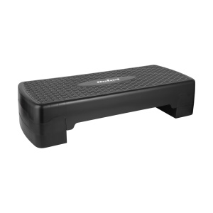 REBEL ACTIVE Step klupa za aerobik i fitnes sa 2 nivoa visine crna 68cm RBA-3228-BK