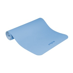 REBEL ACTIVE Strunjača (prostirka) za jogu, pilates i fitnes, 183x61 cm, debljina 4 mm, materijal TPE, plava boja RBA-3157-2BL