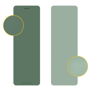 REBEL ACTIVE Strunjača prostirka za jogu, pilates i fitnes 183x61 cm debljina 6 mm materijal TPE zelena boja RBA-3152-2GR - Img 3
