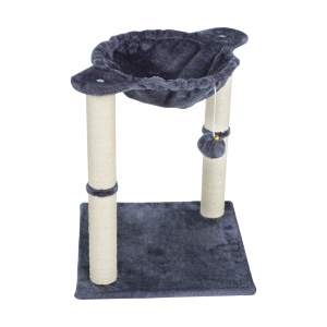 REBEL ANIMALS Manja grebalica za mačke sa stubom tamno siva 51cm RA-1001