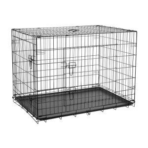 REBEL ANIMALS Metalni kavez za pse sa dvoja vrata XXXL 122x76x83cm RA-1205