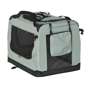 REBEL ANIMALS Sklopiva torba transporter za pse i mačke siva XXL 90x61x65cm RA-1305