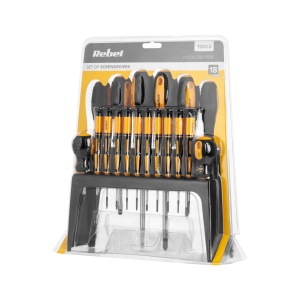 REBEL TOOLS Set odvijaca - srafcigera sa postoljem 18 komada RB-1109 - Img 3