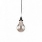 RUSTIK 117 VISILICA 1*E27 BLACK/AMBER GLASS - Img 3
