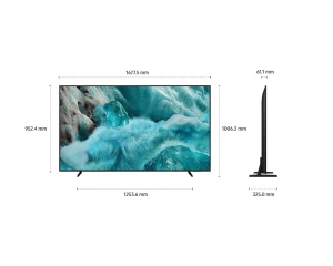 SMART QLED TV 75 Samsung QE75Q7FAAUXXH 3840x2160/UHD/4K/DVB-T2/C/S2 - Img 3