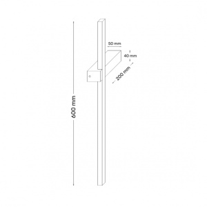 SOLEA 11 ZIDNA LAMPA 10W 3000K CRNA