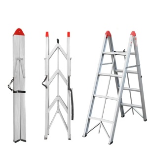 SuperStep Duple Sklopive Štapne Alu Merdevine 2x5 188cm - Img 3