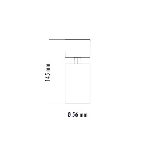 SVETILJKA JM-4063 PLAFONSKA 1*GU10 CRNA