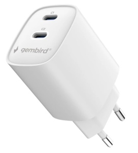 TA-UC-2C-PD45-01-W Gembird 2-port 45 W USB fast charger - Img 2