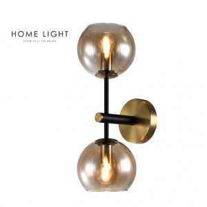 TALIA 33 ZIDNA LAMPA 2*E14 CRNA/BAKAR - Img 3