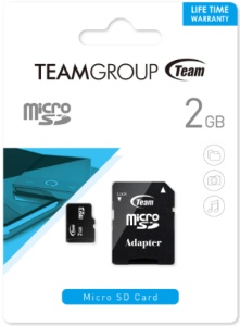 TeamGroup MICRO SDHC 2GB CLASS 10+SD Adapter TUSD2G03 - Img 1
