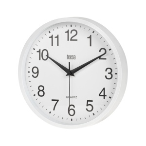 TEESA Zidni analogni sat prečnik 25cm beli TSA0037