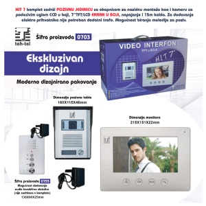 Teh-Tel Video interfon HIT 7 - Img 2
