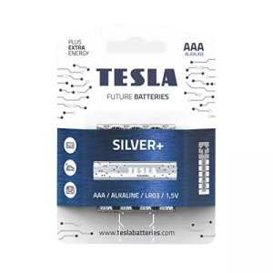 TESLA SILVER + Alkaline baterije AAA 4 kom.